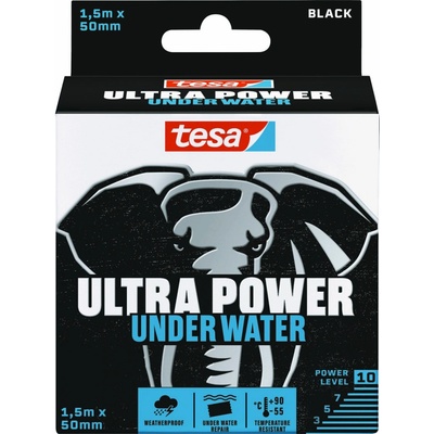 Tesa Ultra Power Under Water Páska opravná vodotesná 50 mm x 1,5 m čierna