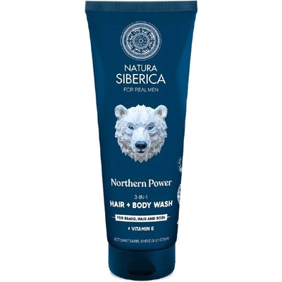Natura Siberica Arctic Wild Northern Power 3-in-1 Hair + Body Wash 200 ml