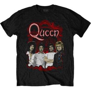 Queen Ornate Crest Photo Black M Риза (QUTS78MB02)
