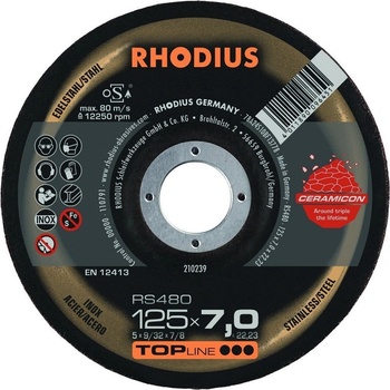 Rhodius Brusný kotouč 125 x 7,0 x 22,23 mm 210239