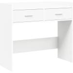vidaXL Конзолна маса Бяло 90 x 35 x 80 см Инженерна дървесина (8011299)