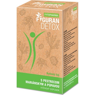 Fytopharma Figuran Detox bylinný čaj s ostropestřcem a pampeliškou 20 x 1,5 g