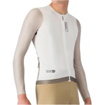 Castelli Фланелка с дълъг ръкав за колоездене Castelli Corretto L/S Jersey Cycling jersey - Ivory / Clay-Black (056-3887-0312)