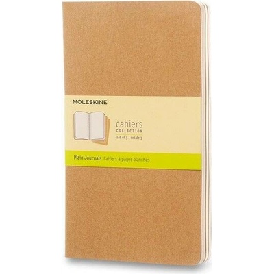 Moleskine Sešity Cahier A5 čistý 3 ks karton