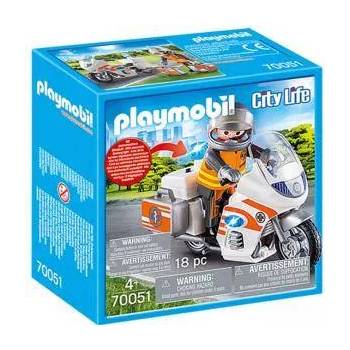 PLAYMOBIL Комплект Playmobil 70051 - Мотоциклет за спешна помощ, 2970051