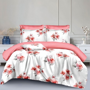 EmonaMall Двулицево спално бельо EmonaMall, 6 части - Модел S18854 (S18854-44444d)