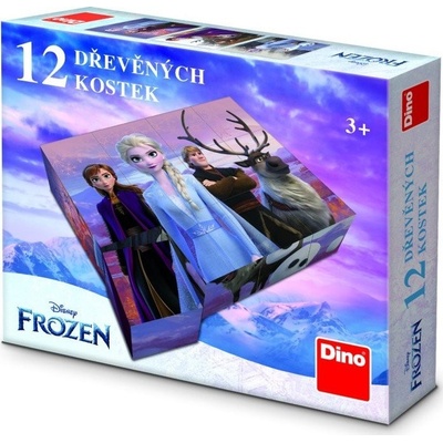 Dino kostky Frozen II 12 ks