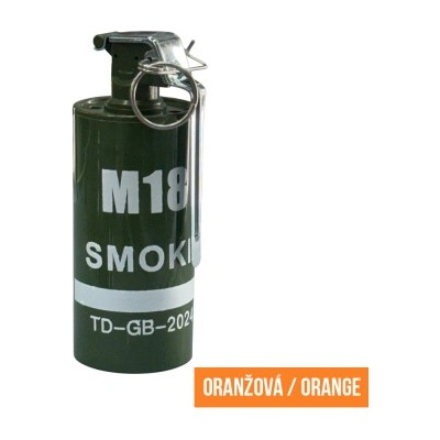 Dýmovnice M18 s dlaňovou pojistkou 60 sec. Oranžová