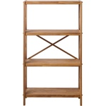 Unique Furniture Стелаж от масивен дъб в естествен цвят 70x124 cm X-Shelf - Unique Furniture (55340800)