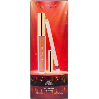 NL Beauty Kоледен комплект за устни: Гланц и Молив За Устни NL Beauty (761005)