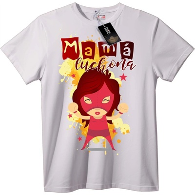 NOONEBRAND Тениска Мама Борец - XS, White