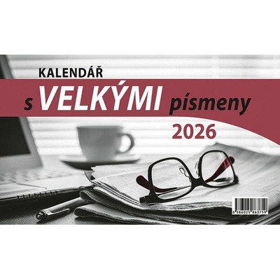 s veľkými písmenami stolný 23 x 14 cm 2026