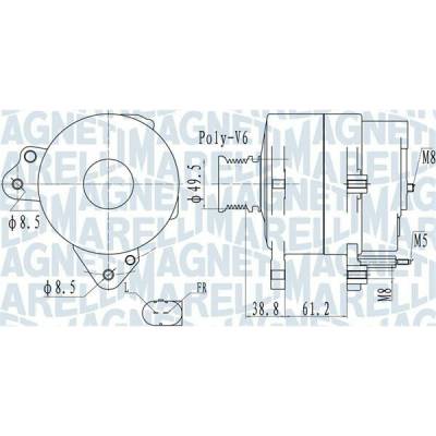generátor MAGNETI MARELLI 063732137010