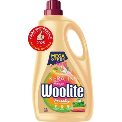 Woolite Keratin Colour Fruity Tekutý prací prostředek na barevné prádlo 3,6 l 60 PD