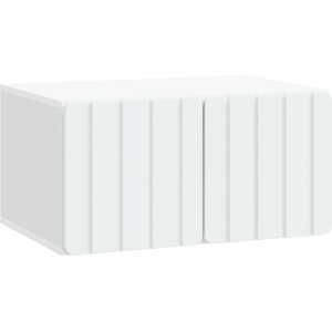 vidaXL Стенно монтиран ТВ шкаф 59, 5 x 41 x 30 см Бяло (898335)