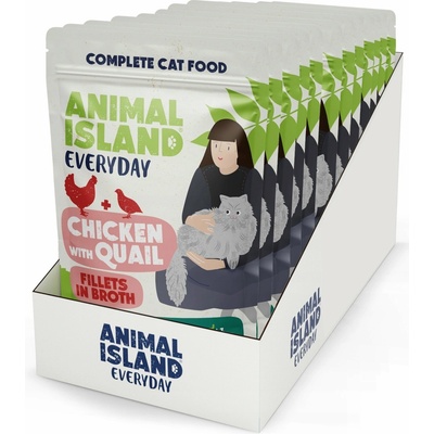 Animal Island Chicken with quail Fillets in broth 12 x 85 g