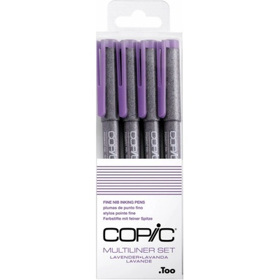 COPIC Technické linery COPIC, 4 ks fialové