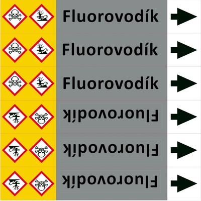 Nadrzenapalivo.cz Značení potrubí ISO 20560, fluorovodík PZA 007164