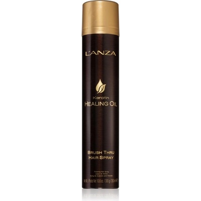 L'anza Keratin Healing Oil Brush Thru Spray ochranný sprej pre prirodzenú fixáciu a lesk vlasov 300 ml