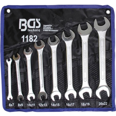 BGS technic Súprava vidlicových kľúčov 6x7 – 20x22 mm 8 ks BGS 1182