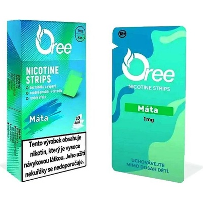 Oree Nicotine Strips Máta 1mg 20 ks