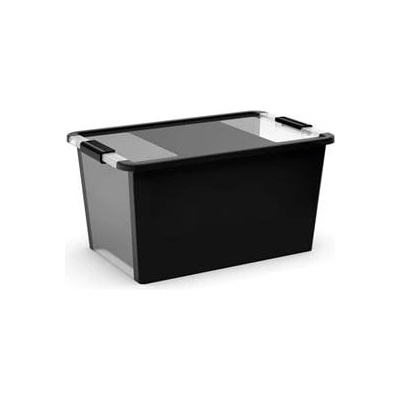 KIS Черна пластмасова кутия за съхранение с капак 55x35x28 cm Bi-Box L - KIS (237546)