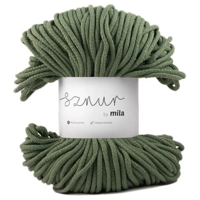 Bavlněná šňůra MILA 5mm - Šalvěj/P51
