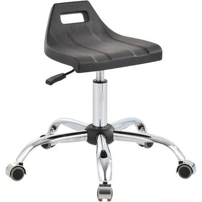 Sofia-Trust Работен стол на колела с хромирана основа