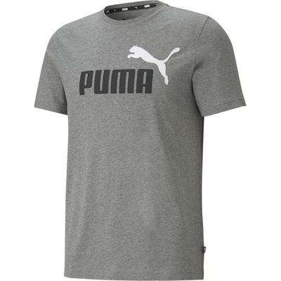 Puma pánské triko ESS+ 2 COL LOGO TEE 586759-03 gray