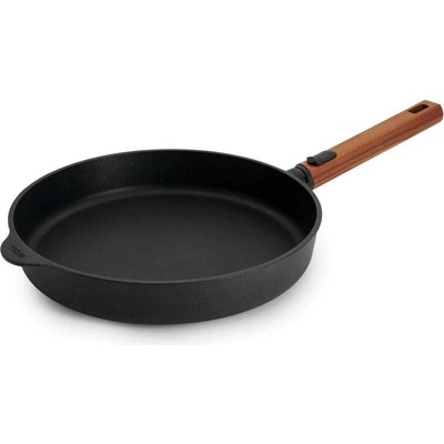 Woll Nepřilnavá pánev Eco Logic QXR s dřevěnou odnímatelnou rukojetí, 28 cm 1528WLCI-Q