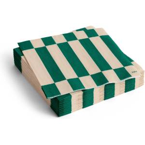Hay Pattern Салфетки 25 x 25 см, зелено каре, 20 бр (AE732-F458-AP82)