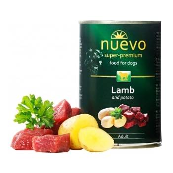 nuevo Dog Lamb and Potato-Консервирана храна за израснали кучета с агнешко и картофи, 400 гр