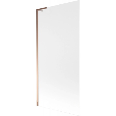 Mexen Next L параван за вана с едно крило 90 x 150 cm, матово стъкло, розово злато - 895-090-000-03-30-60 (895-090-000-03-30-60)
