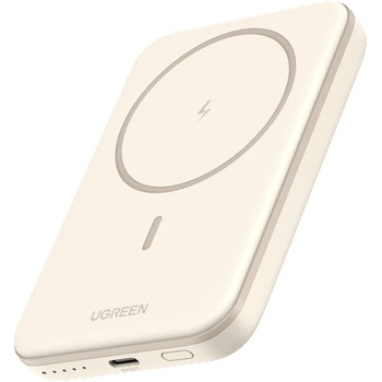 UGREEN 5000mAh магнитна безжична powerbank бежова PB560