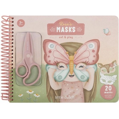 Kniha s vystřihovacími maskami Rosa