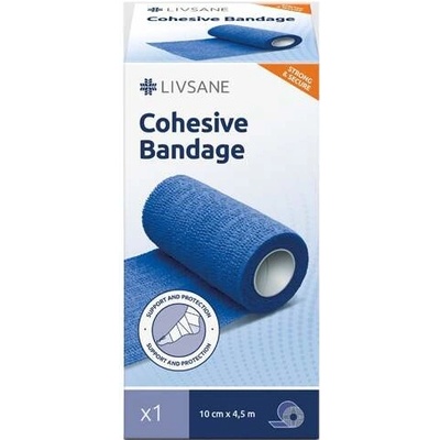 LIVSANE Kohezívne fixačné ovínadlo 10 cm x 4,5 m, 1 ks