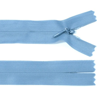 Spirálový zip no.3 skrytý nerozepínací 60cm - více barev color: 591 světle modrá