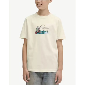 JACK & JONES Jоrskull Nature Tee Ss Crew Neck Sn Jnr White