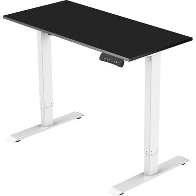 Delso Výškovo nastaviteľný stôl ADJUSTER PRO 70 x 120 cm čierna / biela