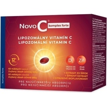 Novo C Komplex forte lipozomálny Vitamín C s Vitamínom D3 zinkom extraktom zo šípok a citrusovými 60 kapsúl