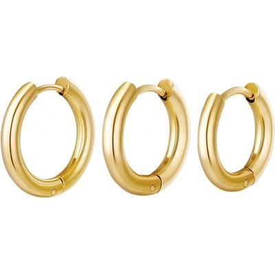 Ornamenti pozlacené náušnice Creoles medium gold OOR300171
