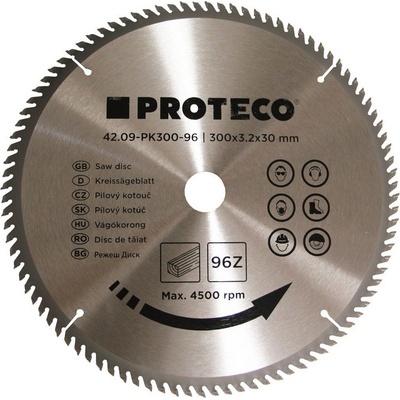 Proteco 09-PK300-96 kotouč pilový SK 300x3.2x30 96z + redukce 30/20 mm 42.09-PK300-96