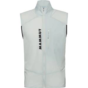 Mammut Мъжки софтшел елек Mammut Aenergy Trailrunning Windbreaker Hybrid Vest Softshell vest - Silver Sage / Black (032-1290-0413)