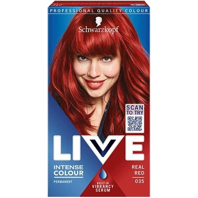 Schwarzkopf Live Intense Gel Colour farba na vlasy 035 Real Red
