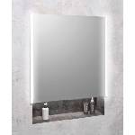 SAPHO Integra - Вграден шкаф с огледало и LED осветление, 65x70 см, огледало/титанов алуминий IN065 (IN065)