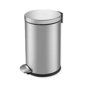 EKO-Europe Кош за отпадъци EKO LUNA с педал (3 л) - хром мат (EKO 921903 - Matt s/s)