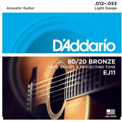 D'Addario EJ11, Струни за акустична китара 12-53 (EJ11)