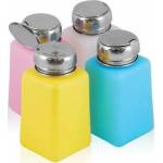 Activeshop Bottle with pump chrome 180 ml mix color