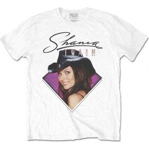 Shania Twain Purple Photo White L Риза (SHANTS02MW03)