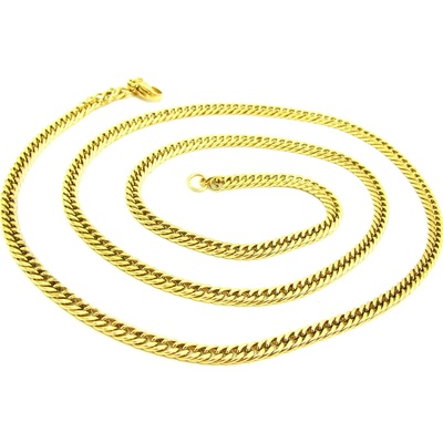 Steel Jewelry Řetízek pozlacený z chirurgické oceli NH150132